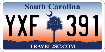SC license plate YXF391