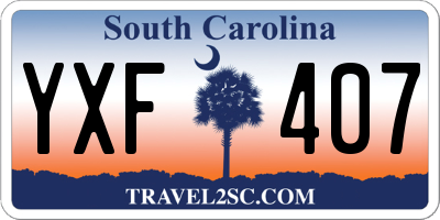 SC license plate YXF407