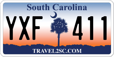 SC license plate YXF411