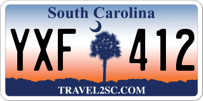 SC license plate YXF412