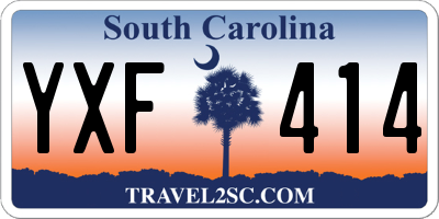 SC license plate YXF414