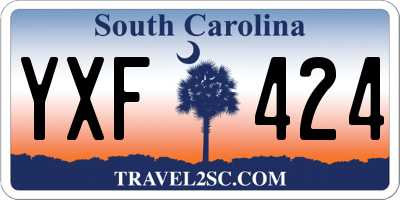 SC license plate YXF424