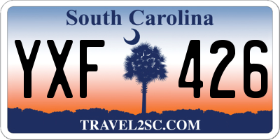 SC license plate YXF426