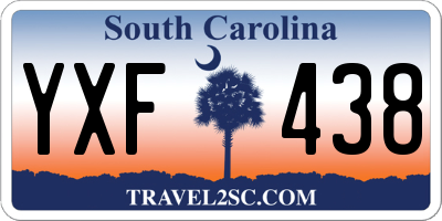 SC license plate YXF438