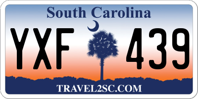 SC license plate YXF439