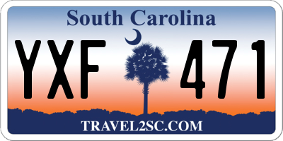 SC license plate YXF471