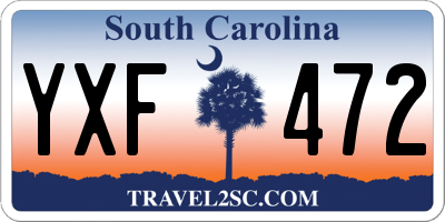 SC license plate YXF472