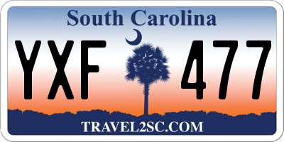 SC license plate YXF477