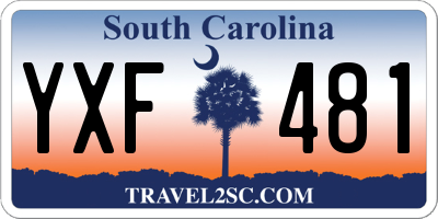 SC license plate YXF481