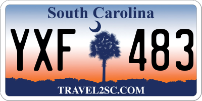 SC license plate YXF483
