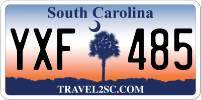 SC license plate YXF485