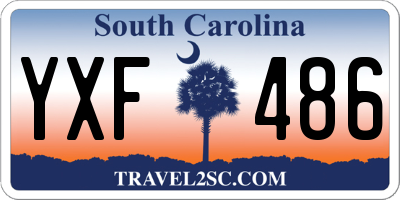 SC license plate YXF486
