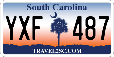 SC license plate YXF487