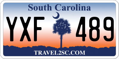 SC license plate YXF489