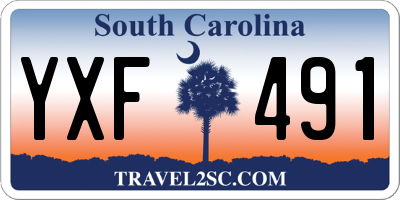 SC license plate YXF491