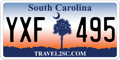 SC license plate YXF495