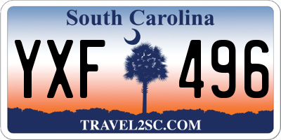 SC license plate YXF496