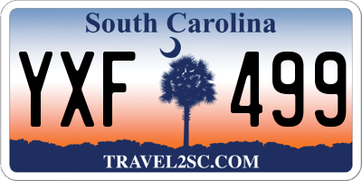 SC license plate YXF499
