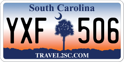 SC license plate YXF506