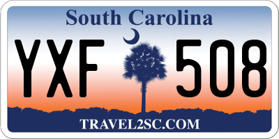 SC license plate YXF508