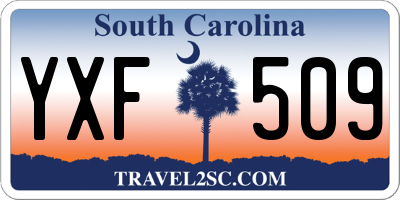 SC license plate YXF509
