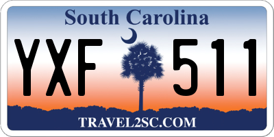 SC license plate YXF511