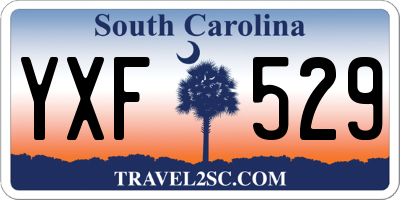 SC license plate YXF529