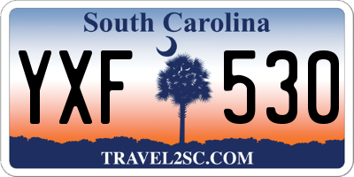 SC license plate YXF530