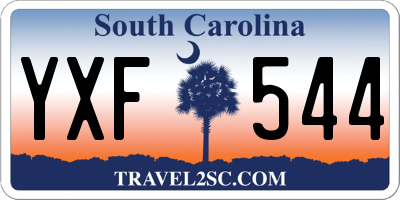 SC license plate YXF544