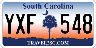 SC license plate YXF548