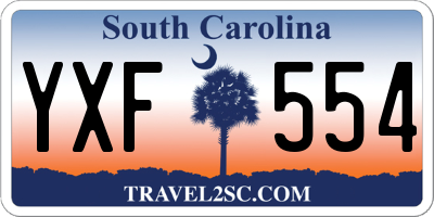SC license plate YXF554