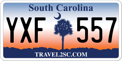 SC license plate YXF557