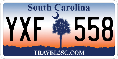 SC license plate YXF558