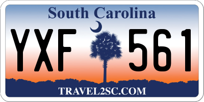 SC license plate YXF561