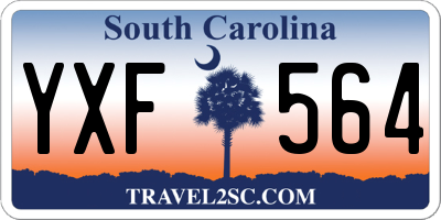 SC license plate YXF564