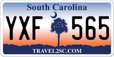 SC license plate YXF565