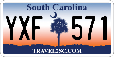 SC license plate YXF571