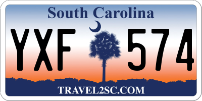SC license plate YXF574