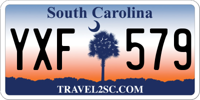 SC license plate YXF579