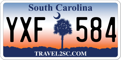 SC license plate YXF584