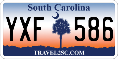 SC license plate YXF586