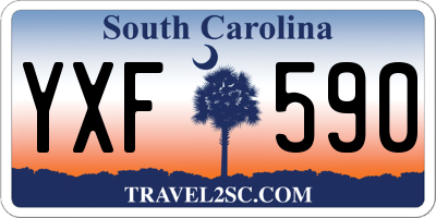 SC license plate YXF590