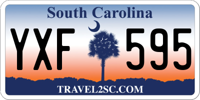 SC license plate YXF595