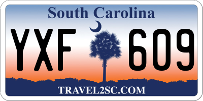 SC license plate YXF609