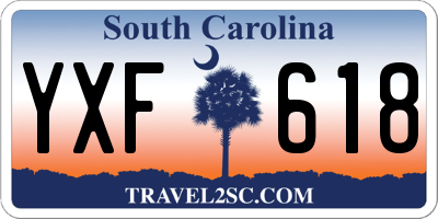 SC license plate YXF618