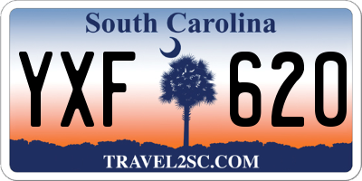 SC license plate YXF620