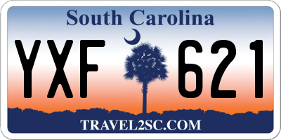 SC license plate YXF621