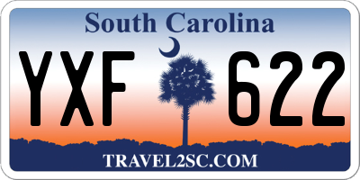 SC license plate YXF622