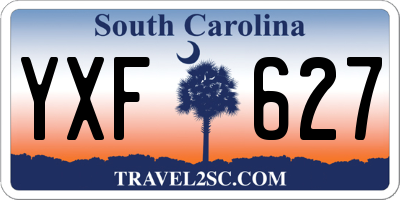 SC license plate YXF627