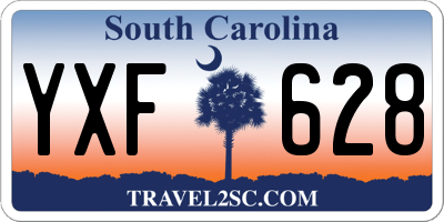 SC license plate YXF628